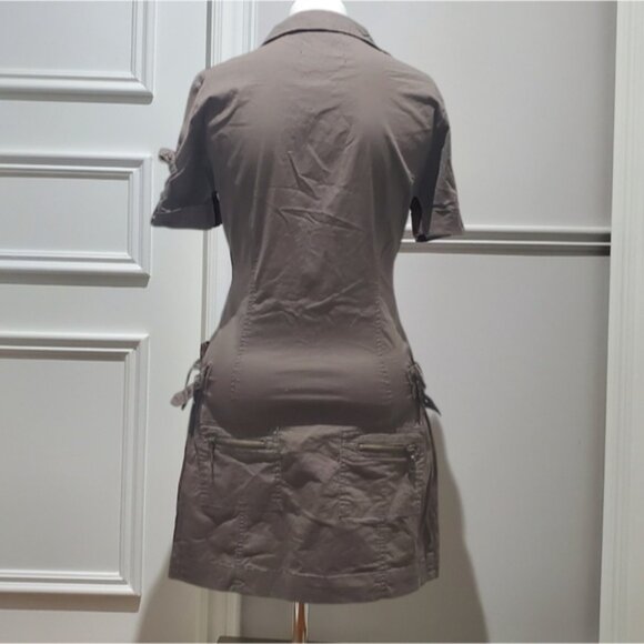 Vintage Y2K Utility Cargo "Aviator" Style Zip Dress - Picture 3 of 16